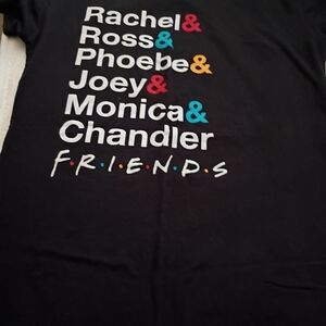 Kids Black 'Friends' Character Names Graphic Tee